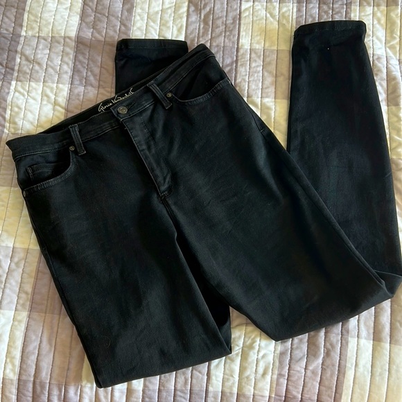 Gloria Vanderbilt Denim - Black Skinny Slimming Jeans Size 10